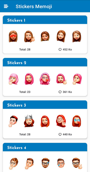 Stickers Memoji for WASticker - عکس برنامه موبایلی اندروید