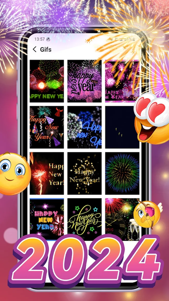 Funny Emoji GIF Sticker 2026 - Image screenshot of android app