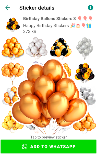 Happy Birthday Stickers - عکس برنامه موبایلی اندروید