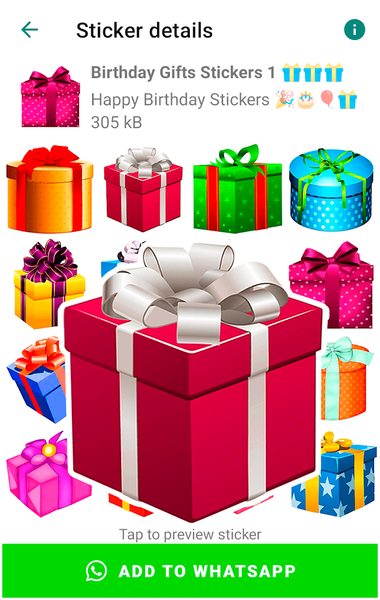 Happy Birthday Stickers - عکس برنامه موبایلی اندروید