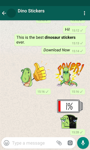 New WAStickerApps - Dinosaur Stickers For Chat - Image screenshot of android app