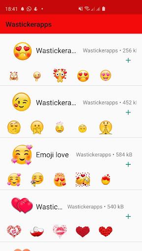 Wastickerapps love stickers emojis for Whatsapp - عکس برنامه موبایلی اندروید