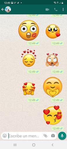 Wastickerapps love stickers emojis for Whatsapp - Image screenshot of android app