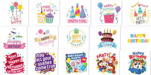 Happy Birthday Stickers - Image screenshot of android app