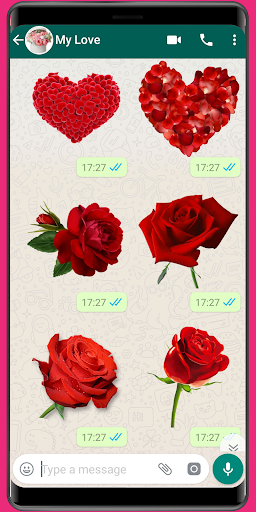 WASticker - Love roses - عکس برنامه موبایلی اندروید