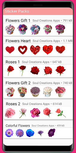 WASticker - Love roses - عکس برنامه موبایلی اندروید