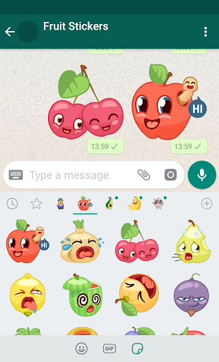 New WAStickerApps 🍓🥑 Fruit Stickers For WhatsApp - عکس برنامه موبایلی اندروید