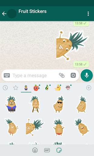 New WAStickerApps 🍓🥑 Fruit Stickers For WhatsApp - عکس برنامه موبایلی اندروید