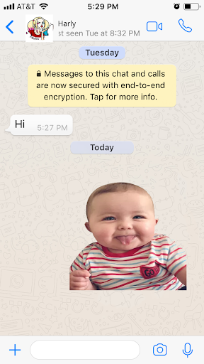 Cute babies stickers - Image screenshot of android app