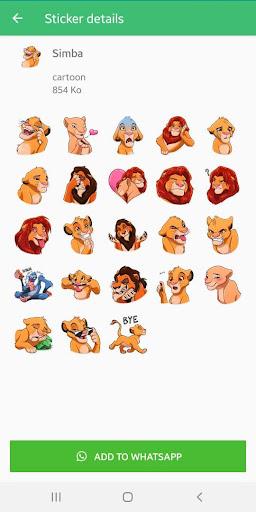 Cartoon Lion Stickers - Image screenshot of android app