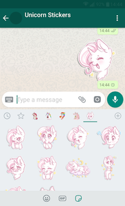 New WAStickerApps 🦄 Unicorn Stickers For WhatsApp - عکس برنامه موبایلی اندروید