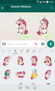 New WAStickerApps 🦄 Unicorn Stickers For WhatsApp - عکس برنامه موبایلی اندروید