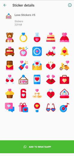 Love Stickers ۲۰۲۲ WASticker - عکس برنامه موبایلی اندروید