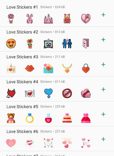 Love Stickers 2022 WASticker - Image screenshot of android app