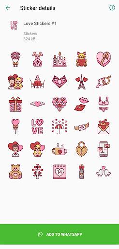 Love Stickers ۲۰۲۲ WASticker - عکس برنامه موبایلی اندروید