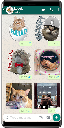 Cat Stickers WAStickerApps cat memes funny - عکس برنامه موبایلی اندروید