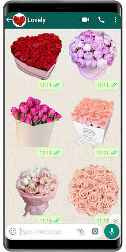 New Flowers Stickers 2020 🌹 WAStickerApps Flowers - Image screenshot of android app