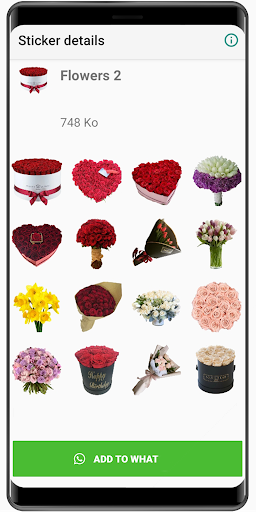 WASticker My Flowers Stickers - عکس برنامه موبایلی اندروید