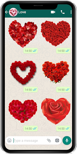 WAStickerApps flowers stickers - Image screenshot of android app