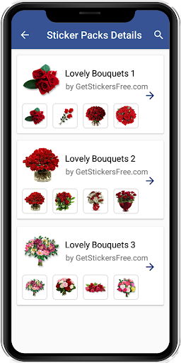 WAStickerApps flowers stickers - عکس برنامه موبایلی اندروید