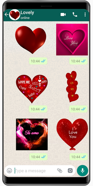 Lovely Amor Stickers ❤️ WAStickerApps Love - Image screenshot of android app