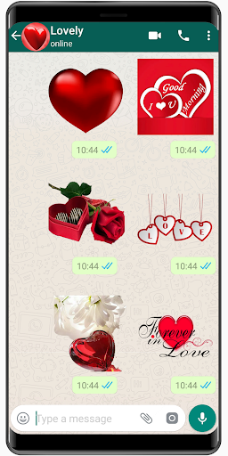Romantic heart stickers 2020 ❤️ WAStickerApps Love - عکس برنامه موبایلی اندروید
