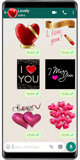 Romantic heart stickers 2020 ❤️ WAStickerApps Love - عکس برنامه موبایلی اندروید