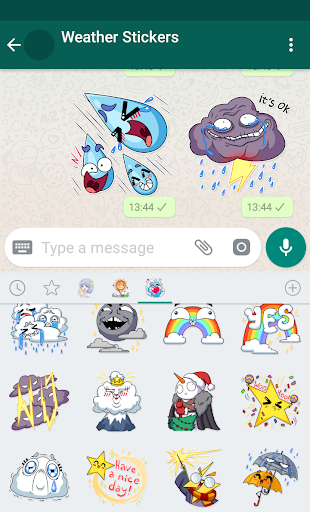 New WAStickerApps ⛅ Weather Stickers For WhatsApp - عکس برنامه موبایلی اندروید
