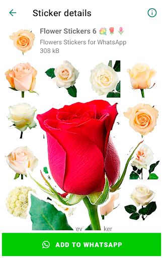 Flowers Stickers for WhatsApp - Image screenshot of android app