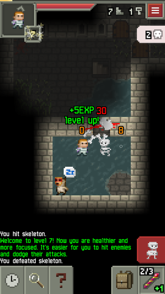 Pixel Dungeon - Gameplay image of android game