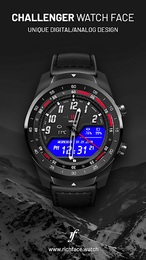 Challenger Watch Face - Image screenshot of android app