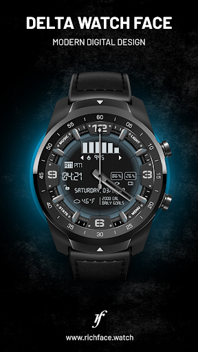 Delta Watch Face - Image screenshot of android app