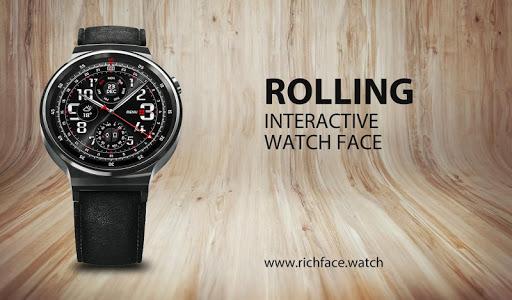Rolling Watch Face - Image screenshot of android app