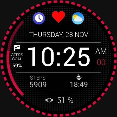 Runner Watch Face - Image screenshot of android app