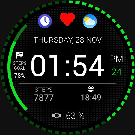 Runner Watch Face - Image screenshot of android app