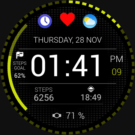 Runner Watch Face - Image screenshot of android app