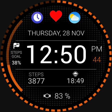 Runner Watch Face - Image screenshot of android app