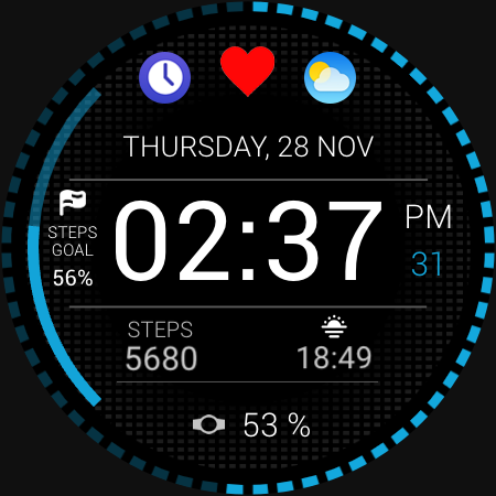 Runner Watch Face - Image screenshot of android app
