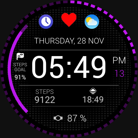 Runner Watch Face - Image screenshot of android app