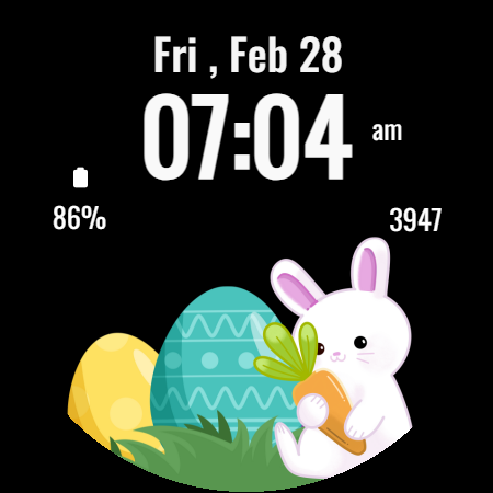 Happy Easter Watch Face - عکس برنامه موبایلی اندروید