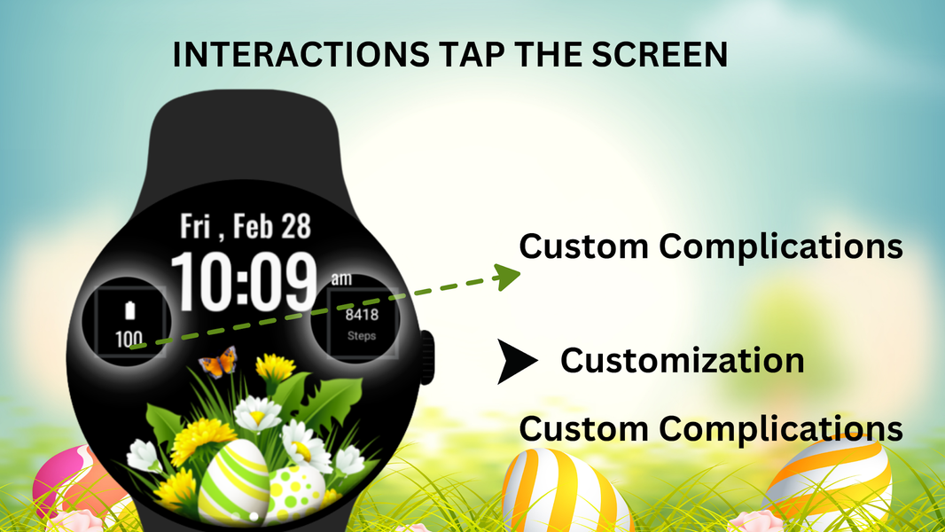 Happy Easter Watch Face - عکس برنامه موبایلی اندروید
