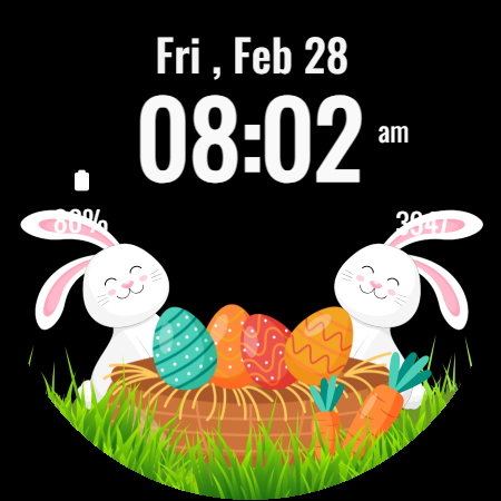 Happy Easter Watch Face - عکس برنامه موبایلی اندروید