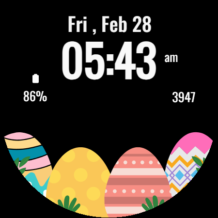 Happy Easter Watch Face - عکس برنامه موبایلی اندروید