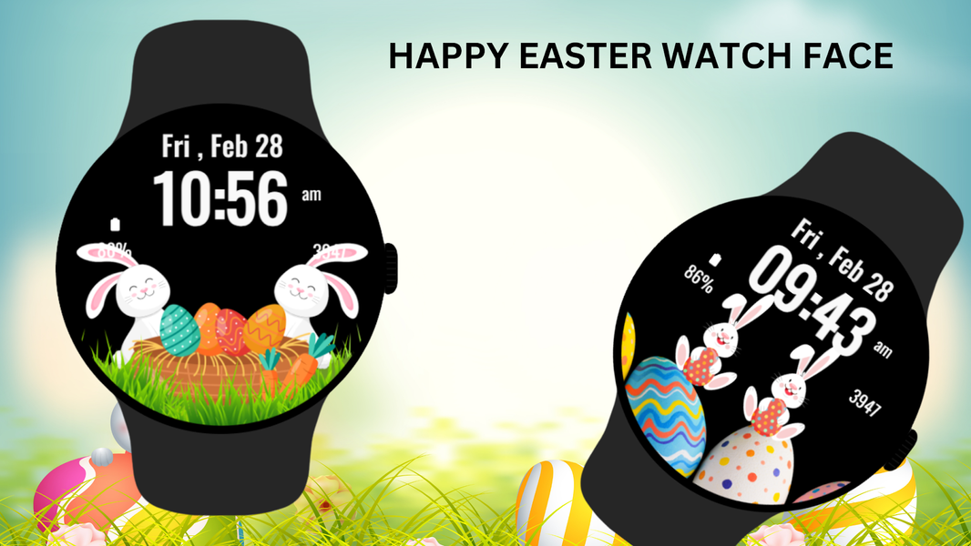 Happy Easter Watch Face - عکس برنامه موبایلی اندروید