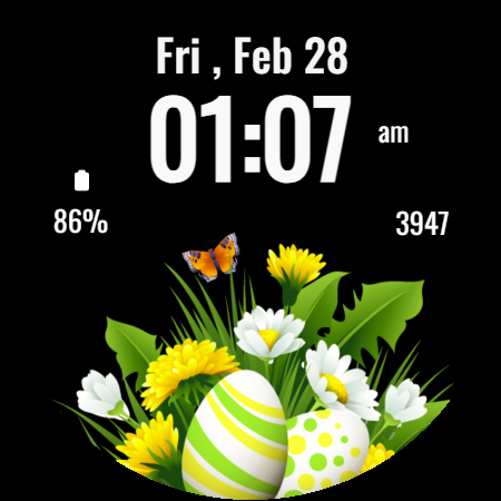 Happy Easter Watch Face - عکس برنامه موبایلی اندروید