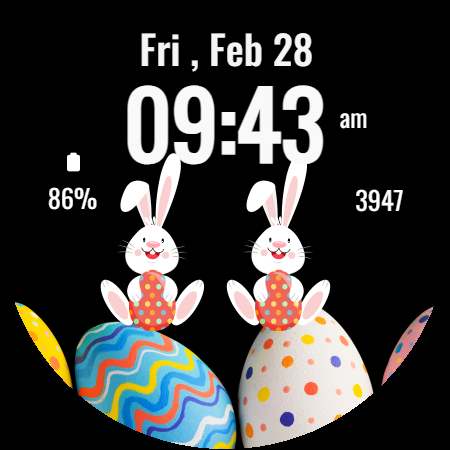 Happy Easter Watch Face - عکس برنامه موبایلی اندروید