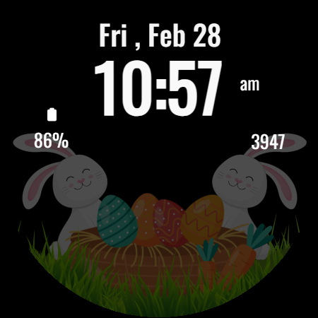 Happy Easter Watch Face - عکس برنامه موبایلی اندروید