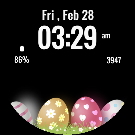 Happy Easter Watch Face - عکس برنامه موبایلی اندروید
