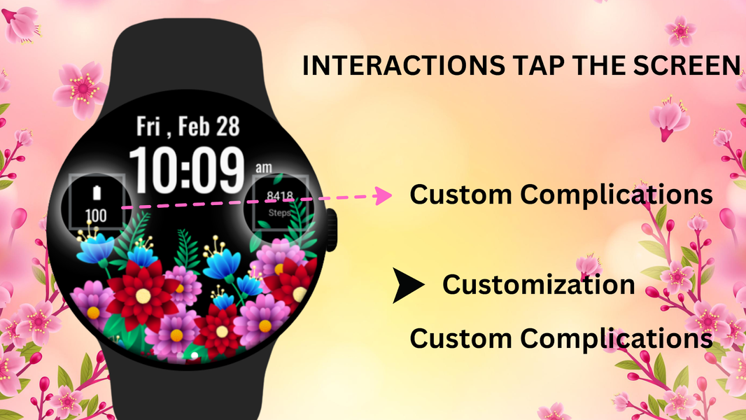 Flowers Spring Summer Watch ۲ - عکس برنامه موبایلی اندروید