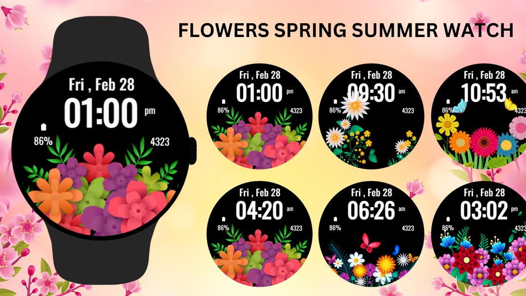 Flowers Spring Summer Watch ۲ - عکس برنامه موبایلی اندروید